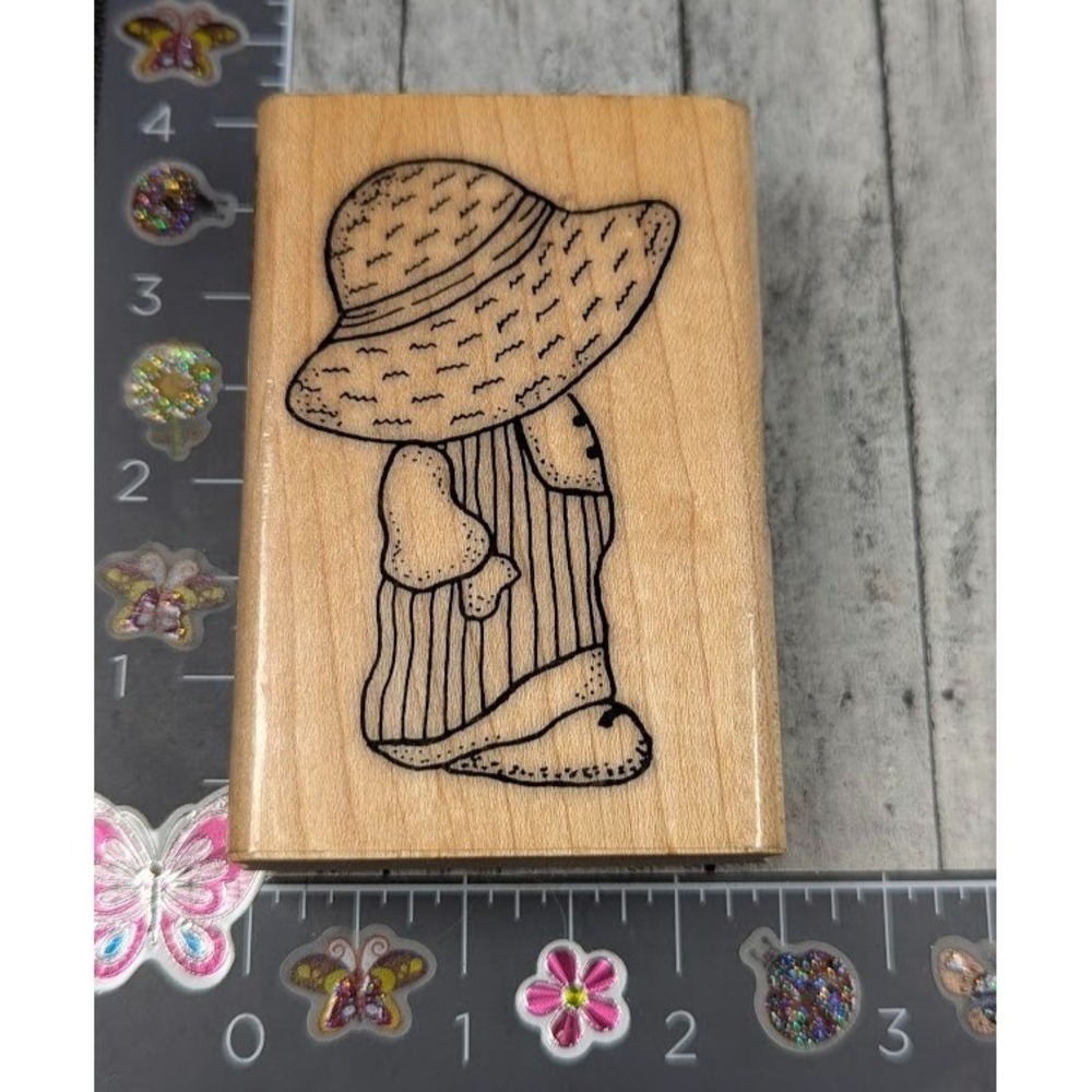 Artistic Stamp Country Boy 1995 Rubber Stamp Wood #K103